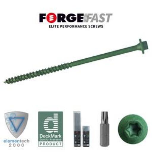 Picture of ForgeFix Elite Performance Timber Fixing Screw 7.0x100mm Tub of 50