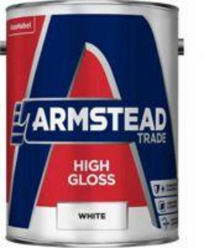 Picture of Armstead Trade White High Gloss Paint 5L