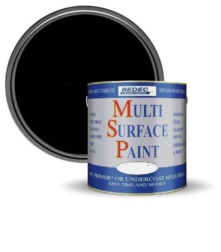 Picture of Bedec Black Multi-Surface Paint 5L Gloss Finish
