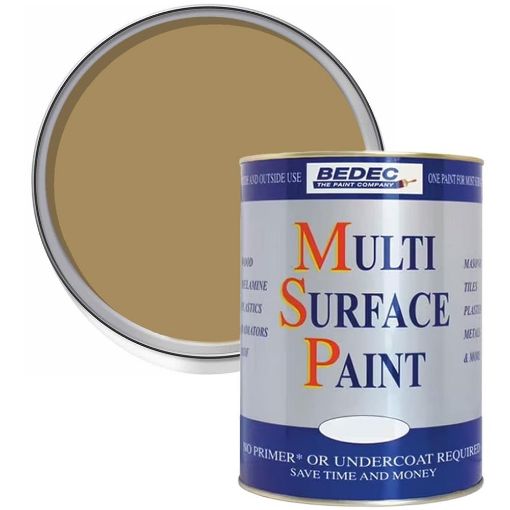 Picture of Bedec Gold Multi-Surface Paint 250ml Satin Finish