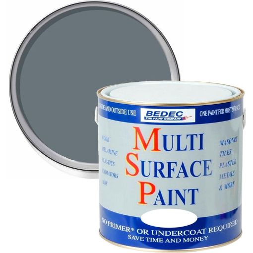 Picture of Bedec Dark Grey Multi-Surface Paint 2.5L Satin Finish