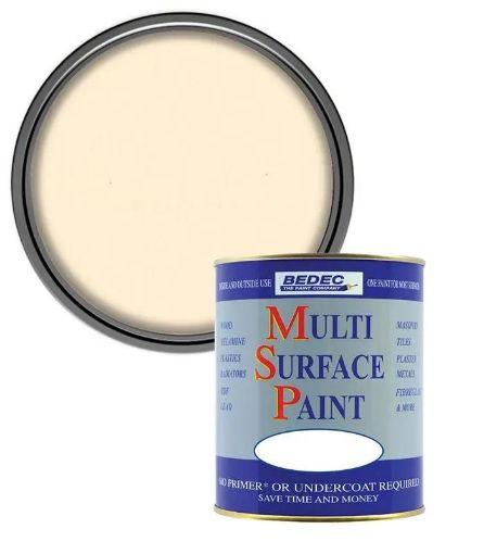 Picture of Bedec Magnolia Multi-Surface Paint 750ml Satin Finish