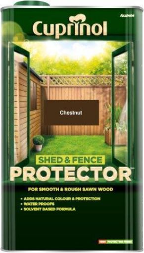 Picture of Cuprinol Shed & Fence Protector Protector Chestnut 5L