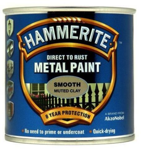 Picture of Hammerite Muted Clay Metal Paint 250ml Direct To Rust