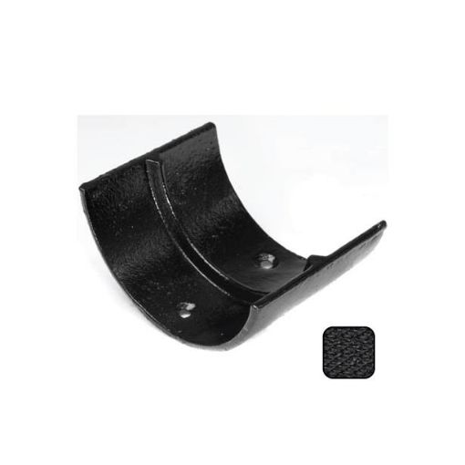 Picture of Alumasc Cast Aluminium Black Half Round Guttering 113mm Union Bracket