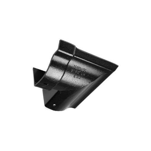 Picture of Alumasc Cast Aluminium Black Ogee Guttering 125mm 90 Degree External Angle