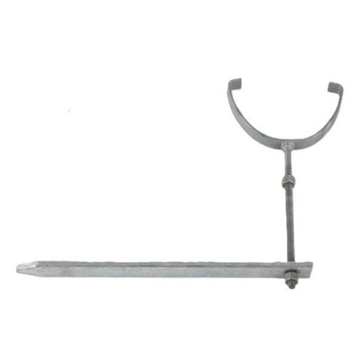 Picture of Brett Martin Squarestyle Galvanised Rise & Fall Bracket 114mm 310mm Drive Spike BRF5
