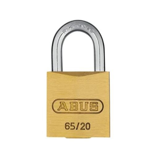 Picture of ABUS 65/20 Brass Padlock 20mm with 2 Keys
