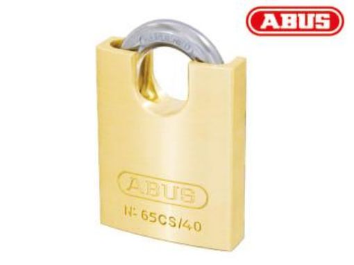 Picture of ABUS 65/40HB40 Brass Long Shackle Padlock 40mm with 2 Keys