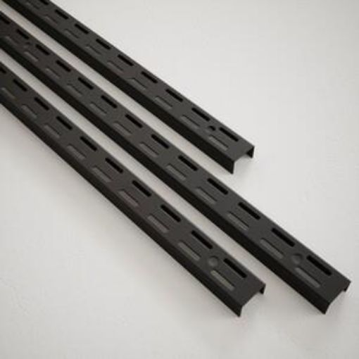 Picture of Rothley Black Twin Slot Shelving Upright 710mm