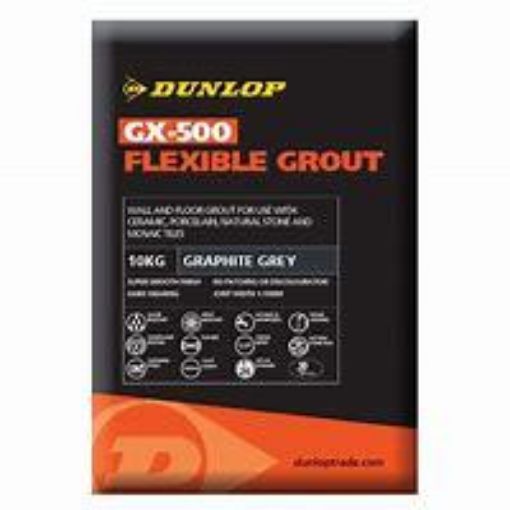 Picture of Dunlop GX500 Graphite Grey Silicone Sealant 2.5kg Flexible