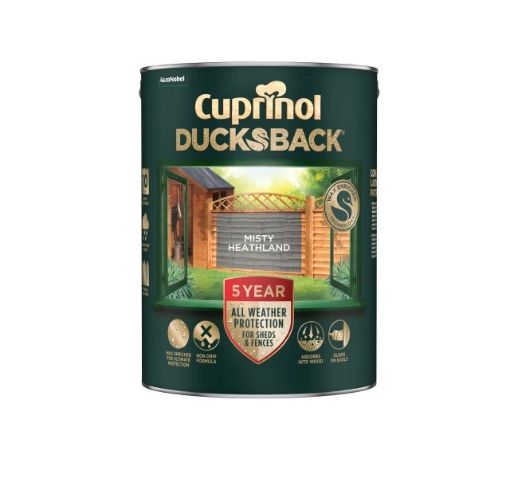 Picture of Cuprinol 5 Year Ducksback Misty Heathland Shed & Fence Paint 5L