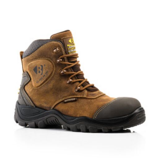 Picture of Buckbootz Bang Guardz S3 Brown Waterproof Safety Boots Size 11