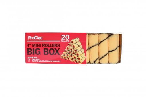Picture of Rodo Tiger Stripe 4" Medium Pile Mini Roller Sleeves Box of 20