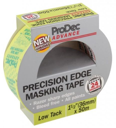 Picture of ProDec Advance Low Tack Precision Edge Masking Tape 36mm x 50m